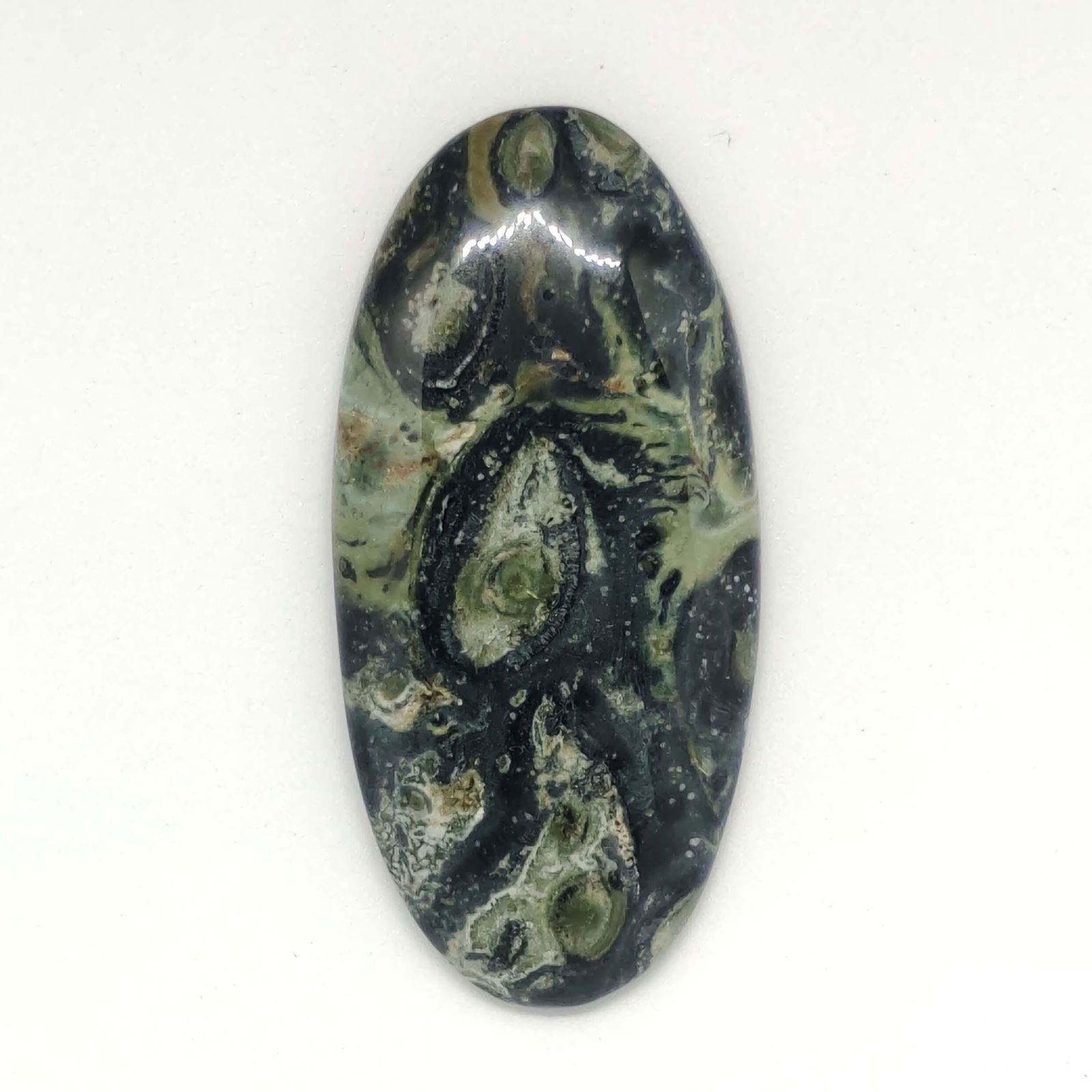 49.65 ct Natural Star Galaxy Jasper: All the stones listed are 100% natural and rarely selected from a big quantity lot also these are of very high quality. BID WITH CONFIDENCE!!! DIMENSIONS : 48X23X5 mm