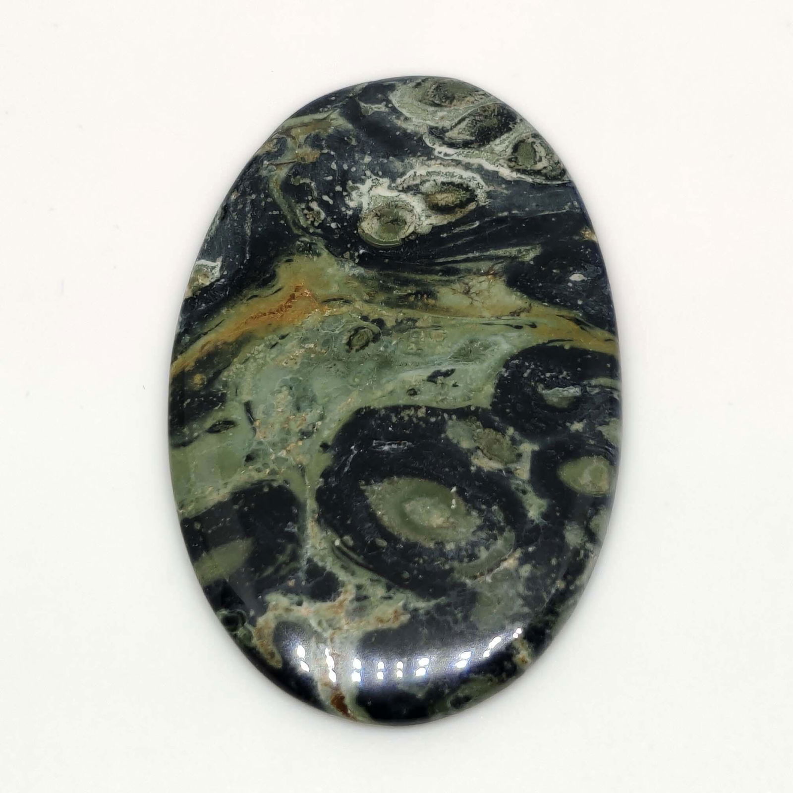 52.00 ct Natural Star Galaxy Jasper: All the stones listed are 100% natural and rarely selected from a big quantity lot also these are of very high quality. BID WITH CONFIDENCE!!! DIMENSIONS : 49X31X4 mm