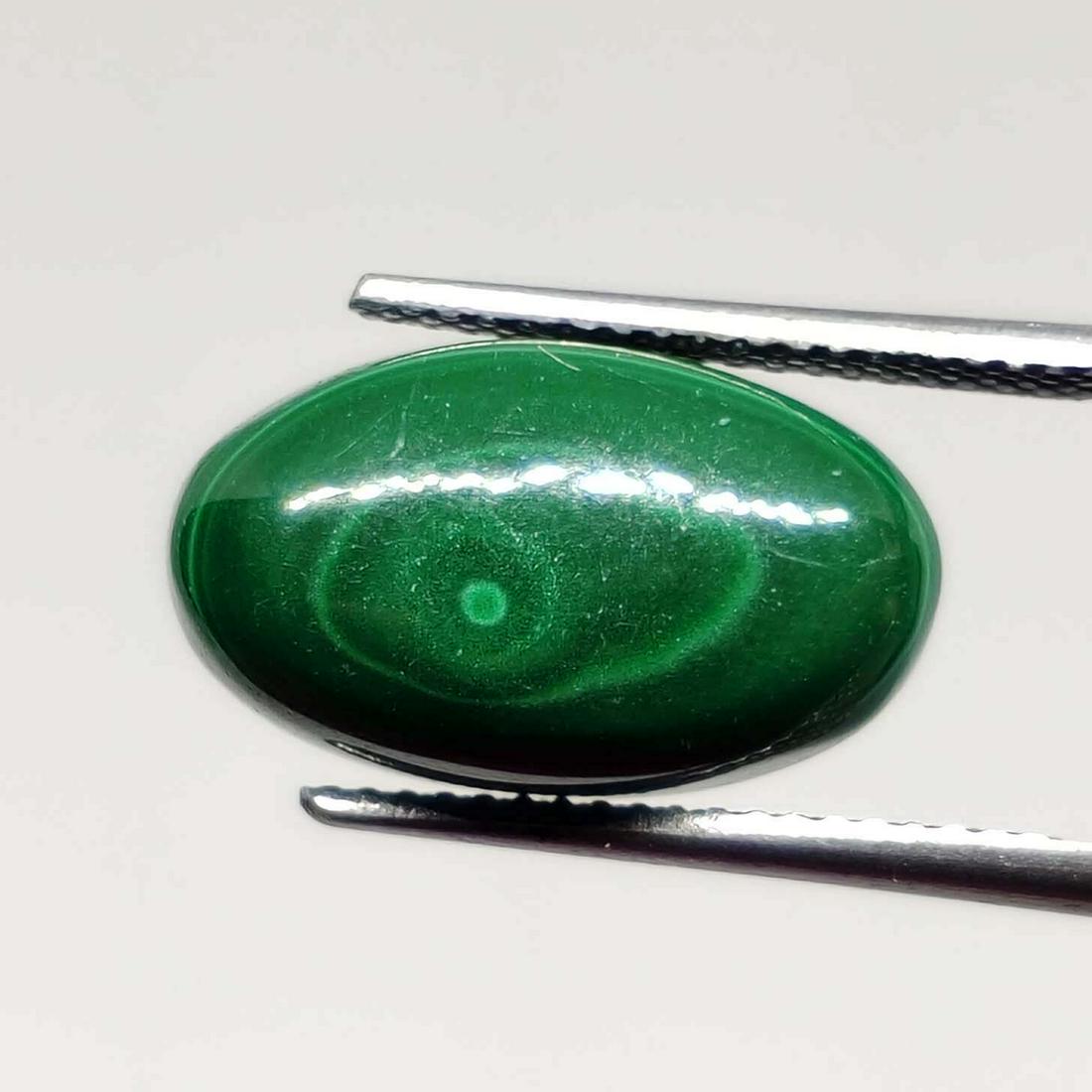10.25 ct Natural Malachite: Gemstones: MalachiteCarat Weights: 10.25 ct Size/Dimensions: 16 x 9 x 5 mm