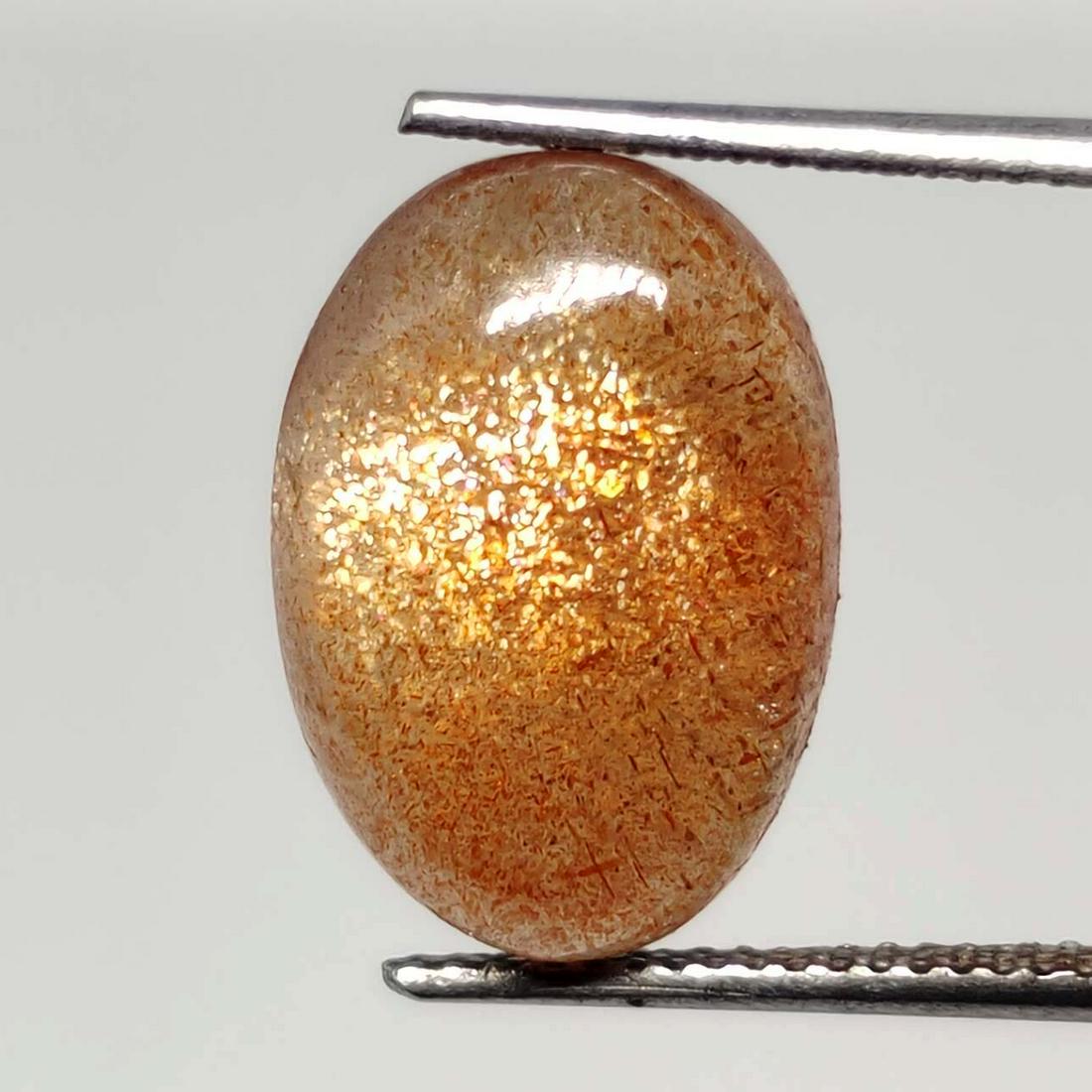 7.00 ct Natural Sunstone: Gemstones: SunstoneCarat Weights: 7.00 ct Size/Dimensions: 16 x 11 x 5 mm