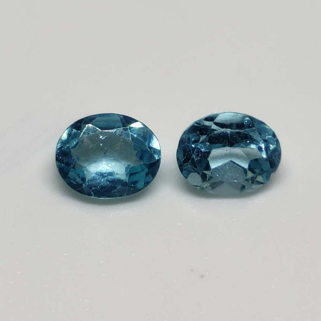 0.90 ct Natural Blue Apatite Pair (1 of 1)