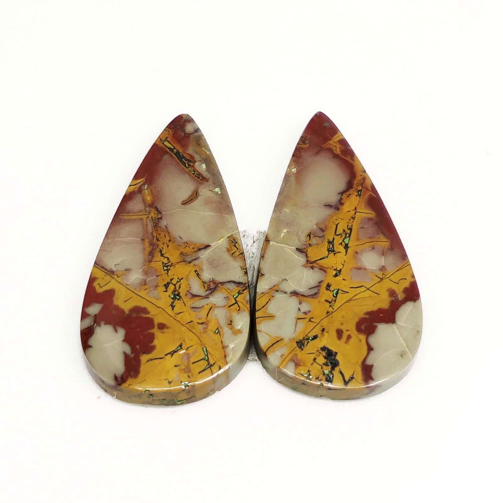 22.10 ct Natural Noreena Jasper Pair (1 of 1)