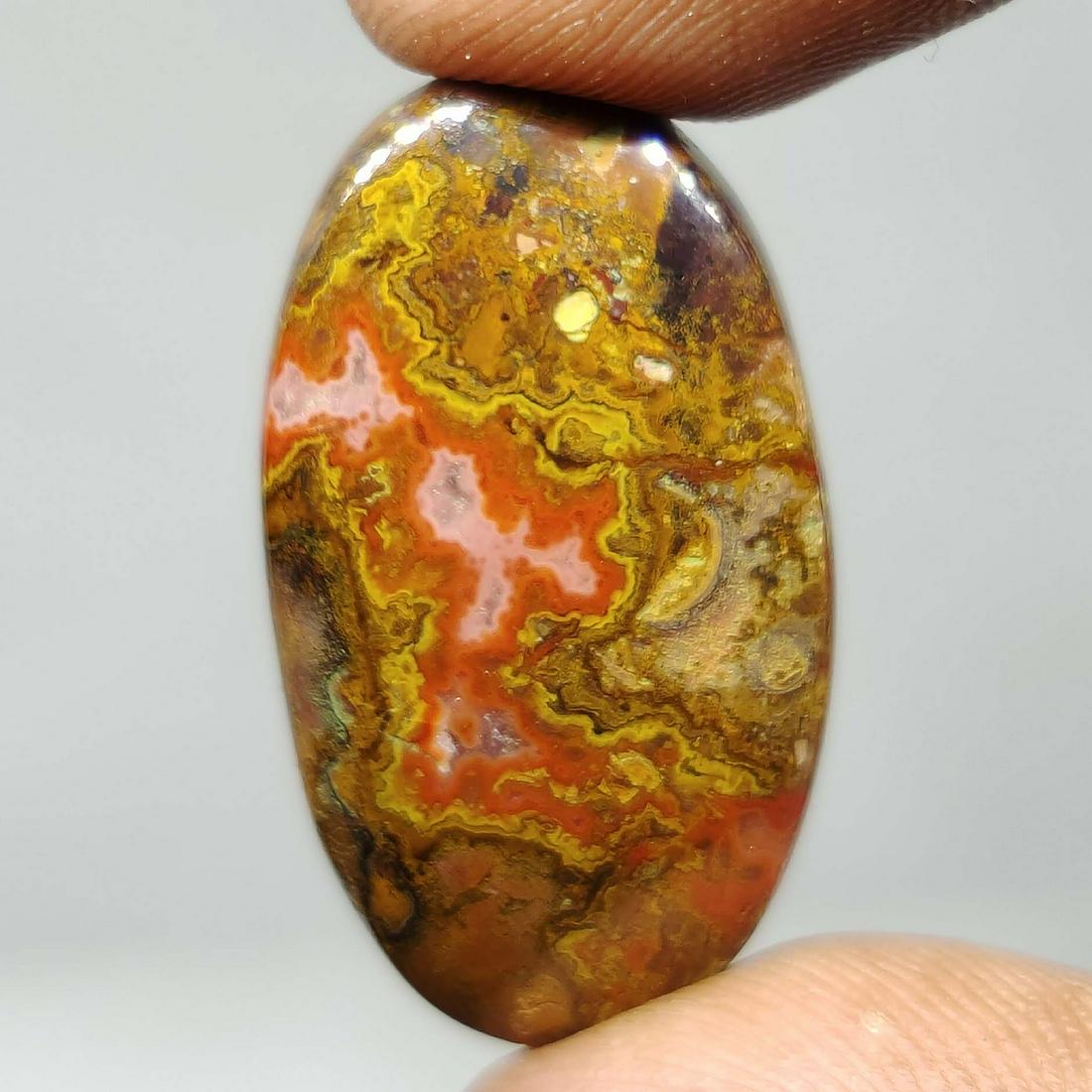 22.90 ct Rare Natural Seam Agate (1 of 1)