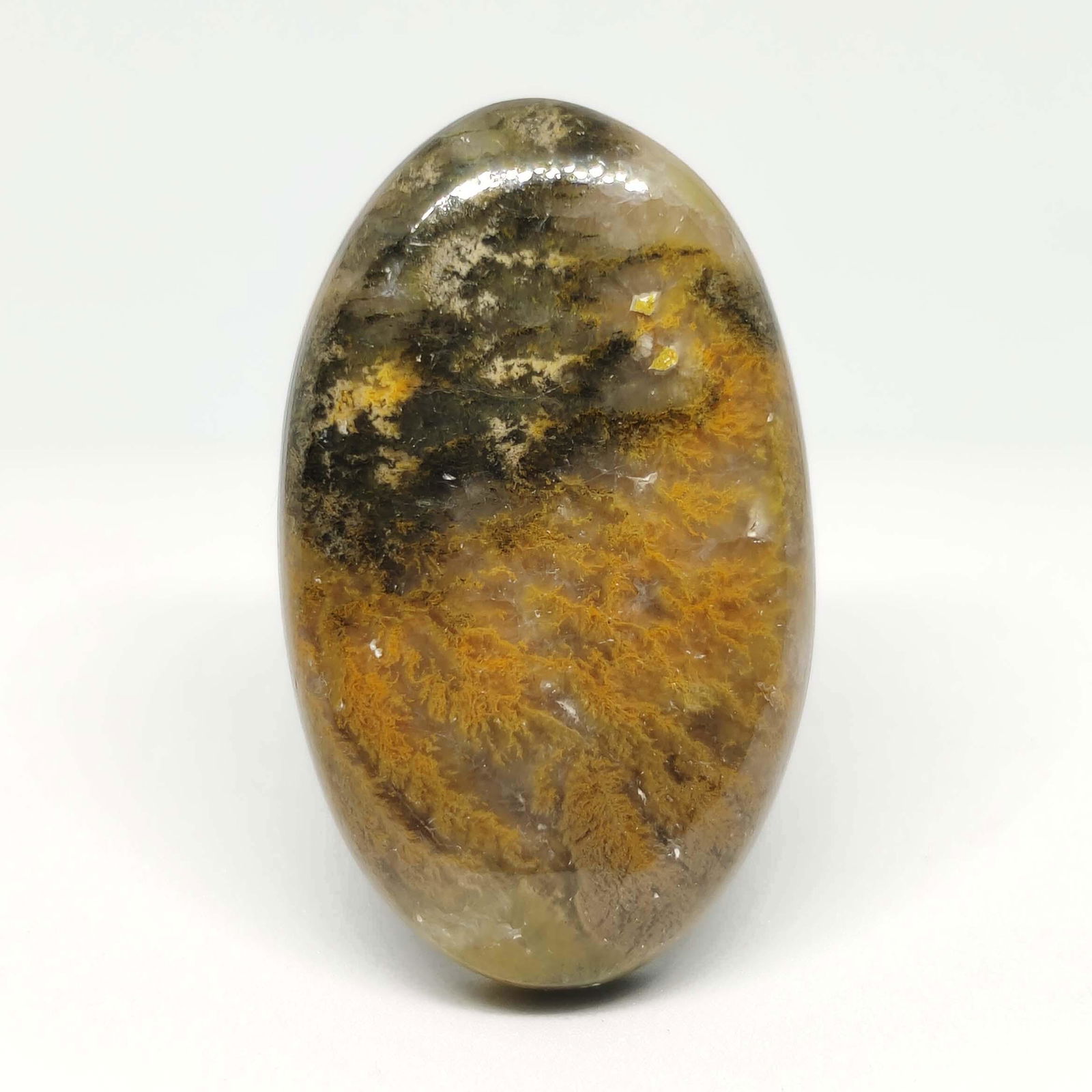 38.30 ct Natural Bumble Bee Jasper: All the stones listed are 100% natural and rarely selected from a big quantity lot also these are of very high quality. BID WITH CONFIDENCE!!! DIMENSIONS : 32X19X6 mm