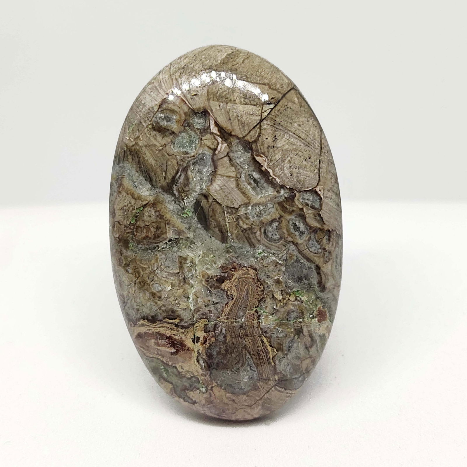 61.25 ct Natural Mushroom Jasper: All the stones listed are 100% natural and rarely selected from a big quantity lot also these are of very high quality. BID WITH CONFIDENCE!!! DIMENSIONS : 40X25X7 mm