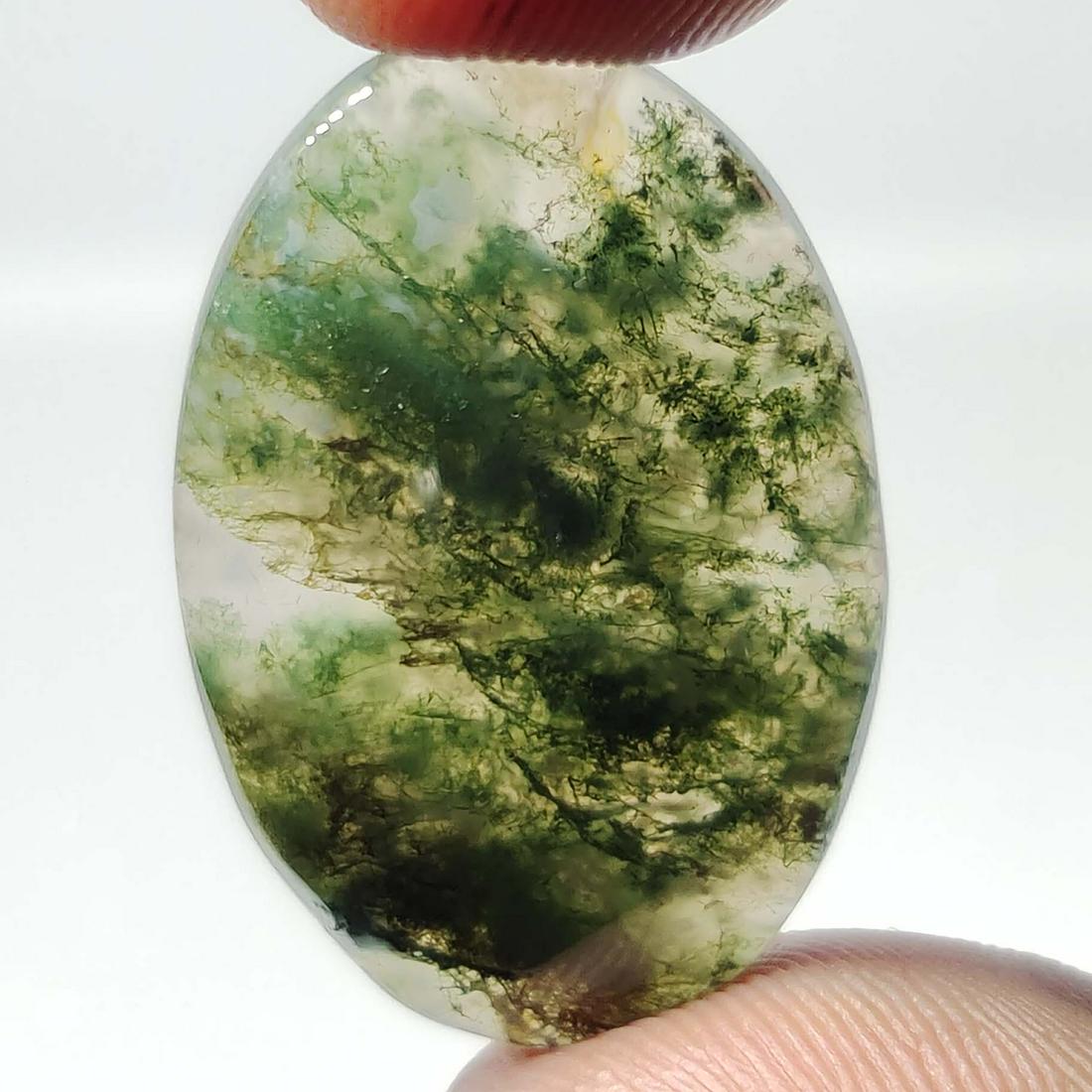 25.75 ct Natural Moss Agate (1 of 1)