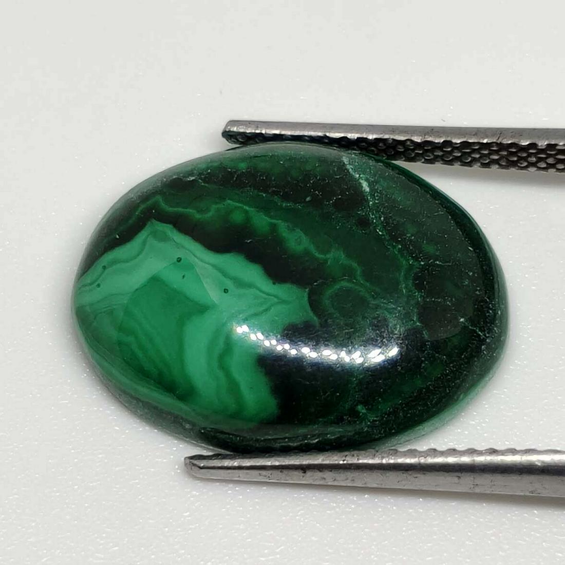 14.05 ct Natural Malachite: Gemstones: MalachiteCarat Weights: 14.05 ct Size/Dimensions: 18 x 13 x 5 mm