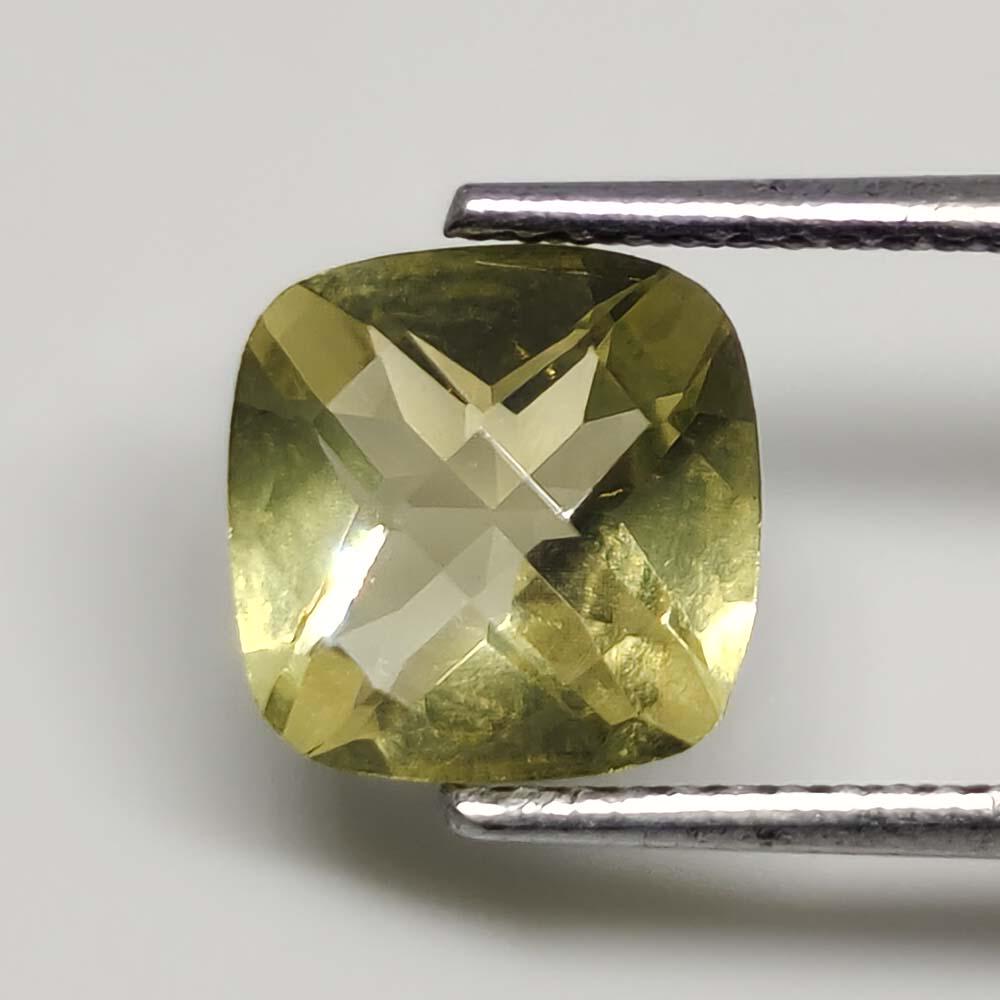 1.85 ct Natural Lemon Quartz: Gemstones: QuartzCarat Weights: 1.85 ct Size/Dimensions: 8 x 8 mm