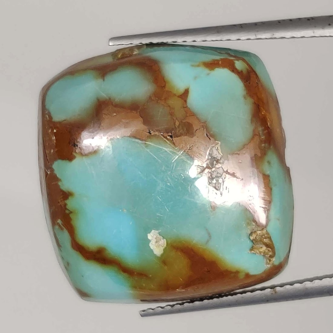 30.90 ct "Top Grade" Natural Tibetan Turquoise: Gemstones: Natual Blue Gem TurquoiseCarat Weights: 30.90 ct Size/Dimensions: 23 X 22 X 7.40 mm