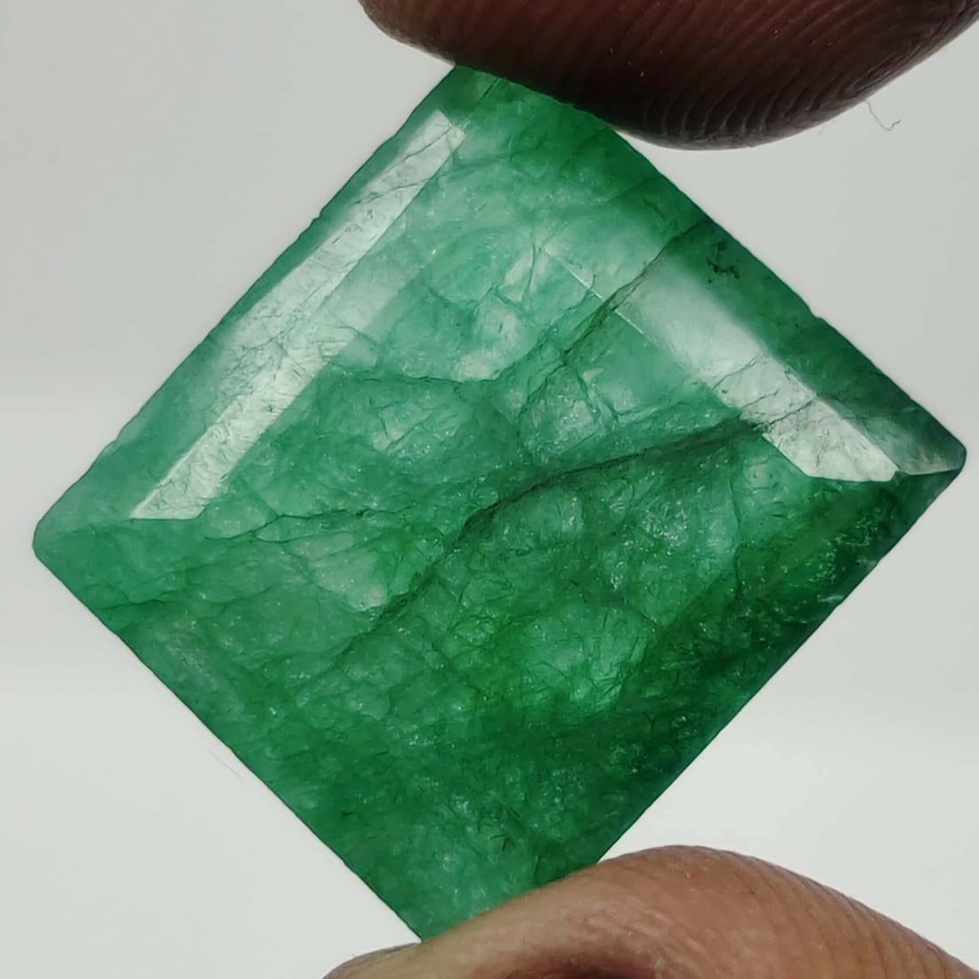 21.15 ct Natural Coated Emerald (1 of 2)