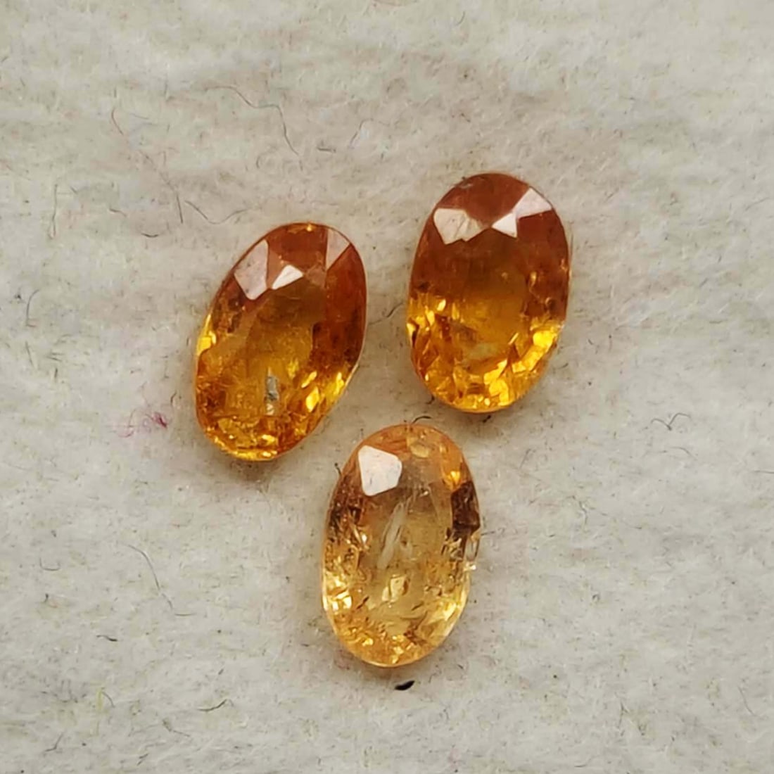 1.10 Ct "Fanta Orange" Natural Spessartite Garnet Set: Gemstones: Natural Spessartite Garnet /Carat Weights: 1.10 ct /Size/Dimensions: 5 X 3 mm /Treatment: None