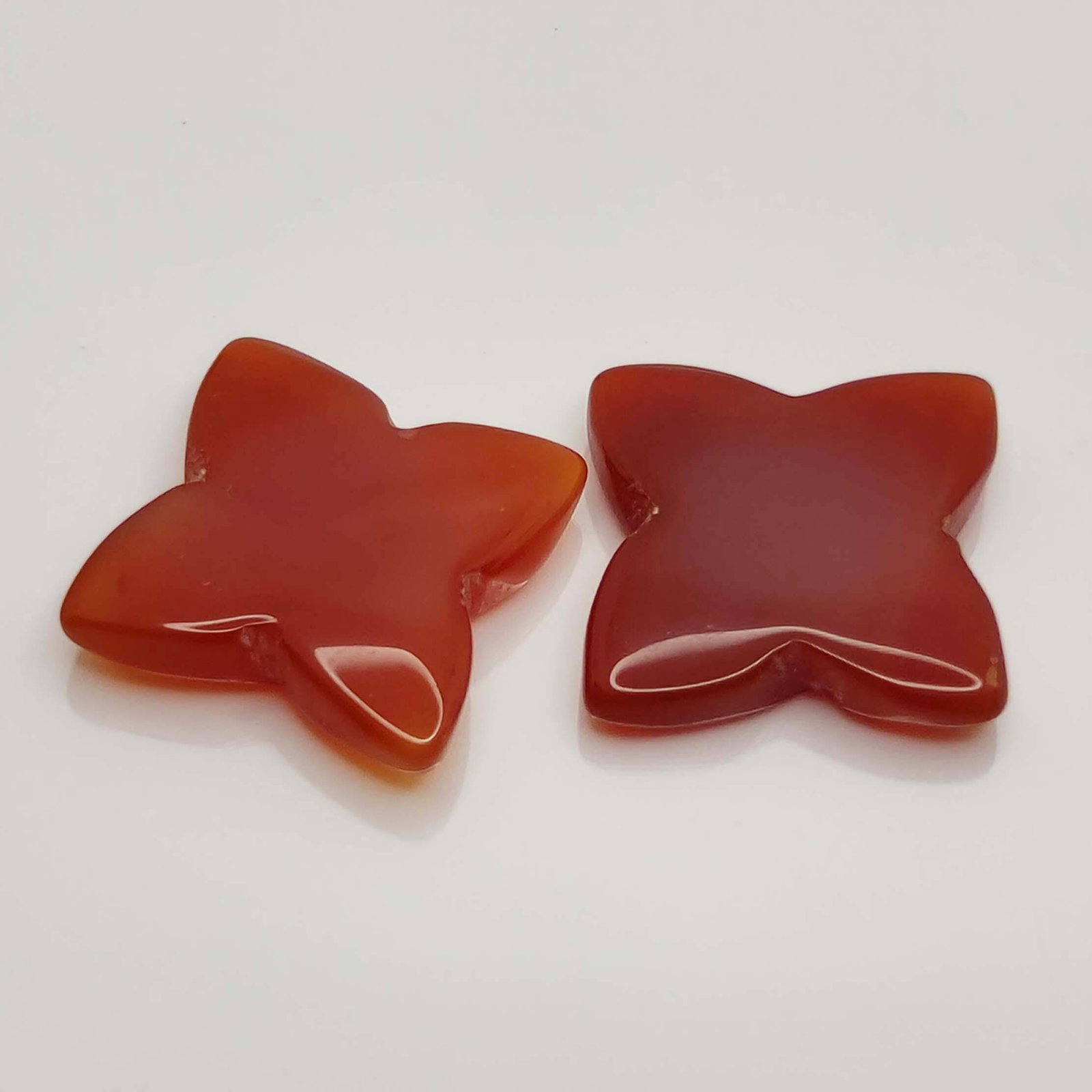 16.15 ct Natural Carnelian Star: Gemstones: Natual Carnelian /Carat Weights: 16.15 ct /Size/Dimensions: 15 X 15 mm