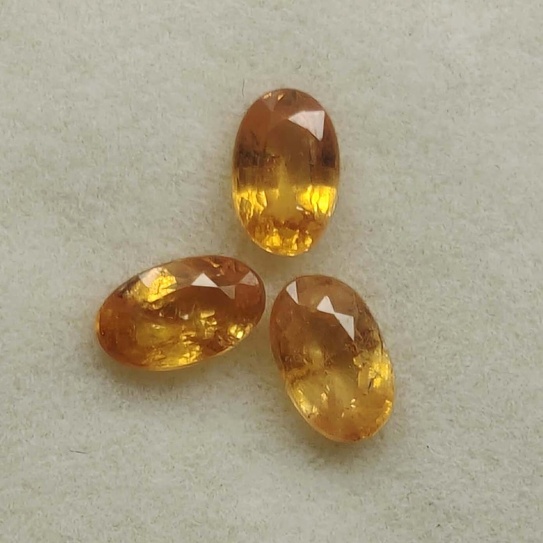 1.10 Ct "Fanta Orange" Natural Spessartite Garnet Set: Gemstones: Natural Spessartite Garnet /Carat Weights: 1.10 ct /Size/Dimensions: 5 X 3 mm /Treatment: None