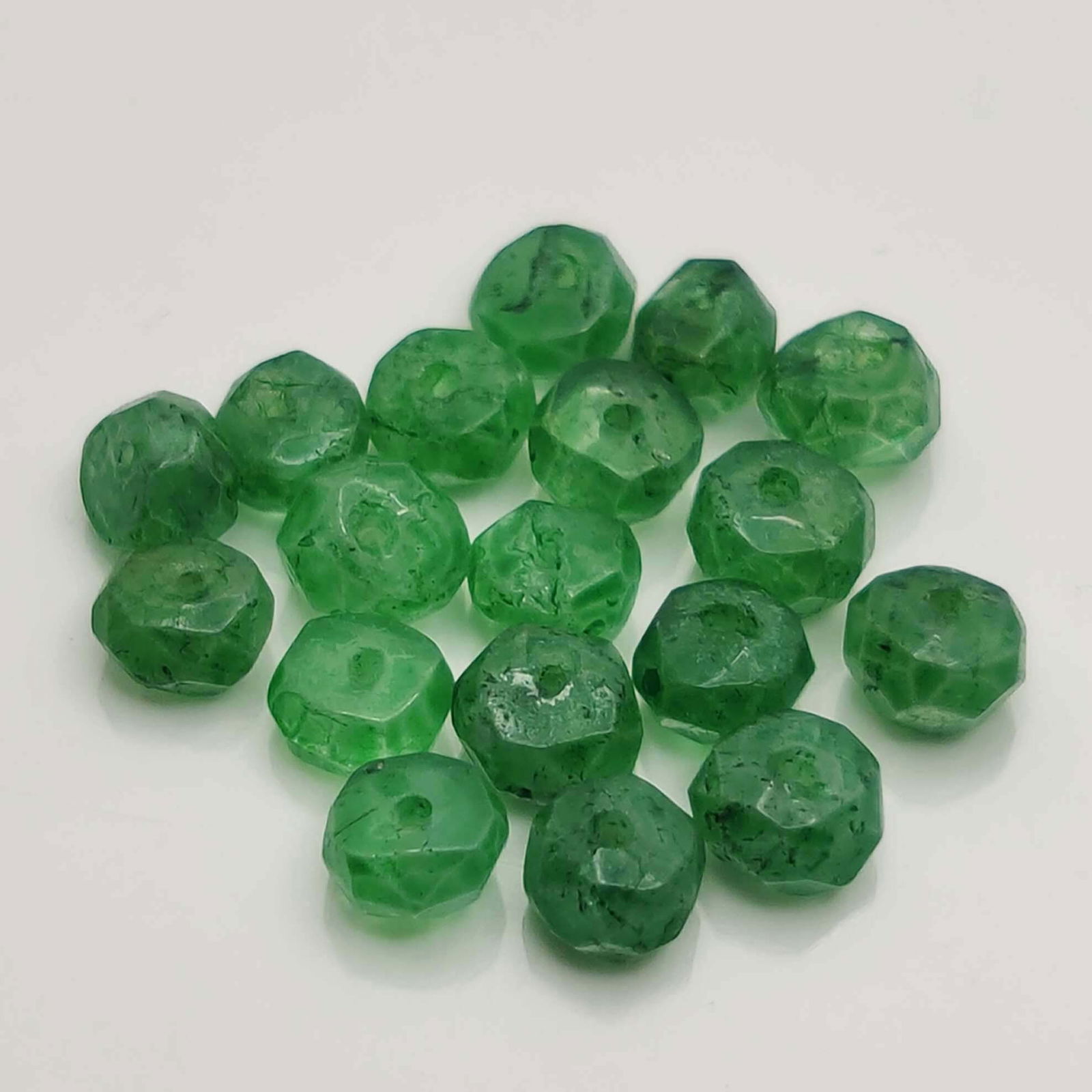 8.05  ct Natural Emerald Round Loose Beads (1 of 1)