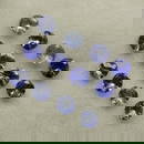 1.30 Ct Natural Tanzanite Round Set