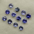 1.30 Ct Natural Tanzanite Round Set