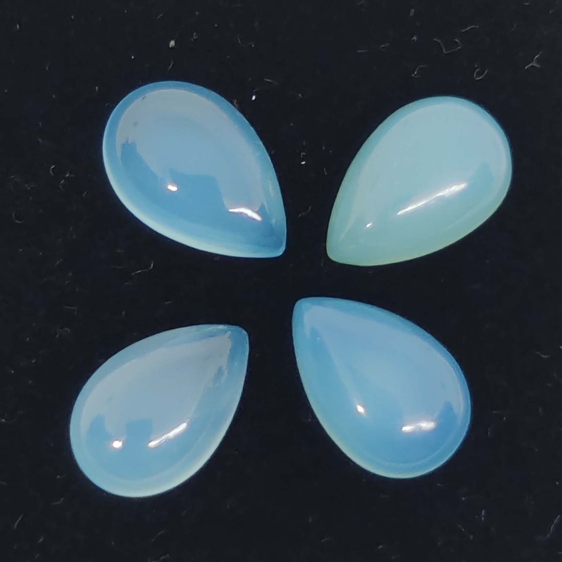 12.80 ct Natural Blue Chalcedony Pear Set (1 of 1)
