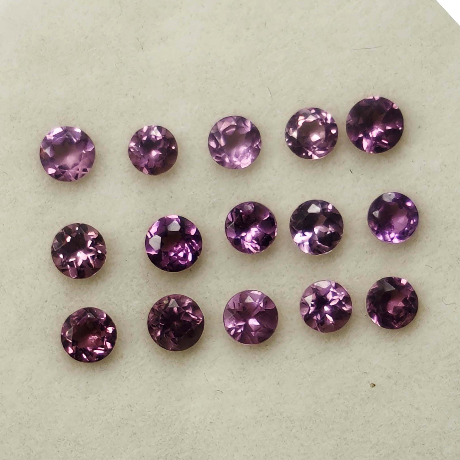 2 Ct "Rare" Natural African Lotus Garnet Set: Gemstones: Lotus Garnet /Carat Weights: 2 ct /Size or Dimensions: 3 X 3 mm /Origin : African