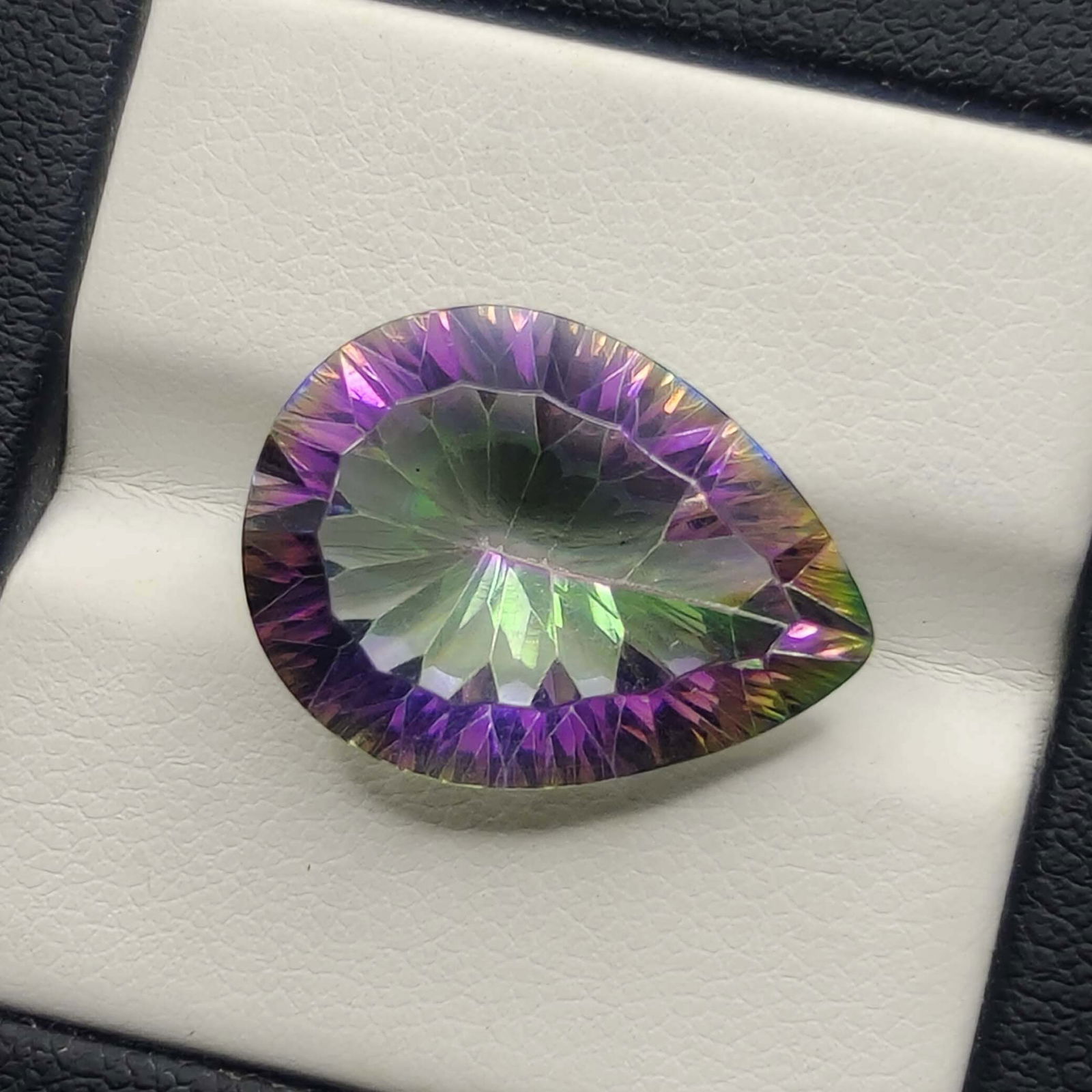 15.50 ct Natural Mystic Quartz Concave Cut (1 of 2)