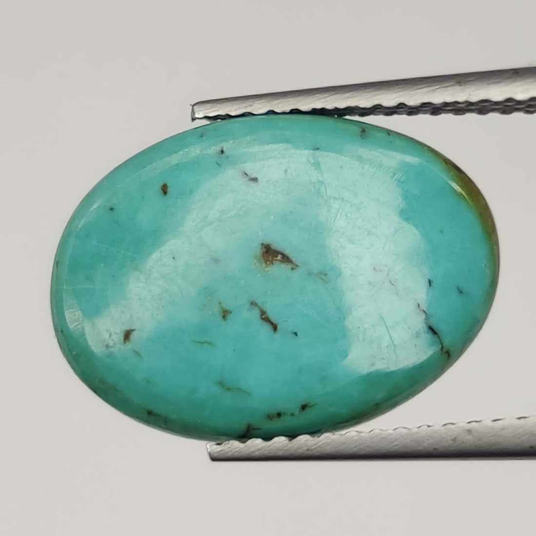 4.15 ct "Top Grade" Natural Tibetan Turquoise: Gemstones: Natual Blue Gem TurquoiseCarat Weights: 4.15 ct Size/Dimensions: 16 X 11.80 X 3 mm