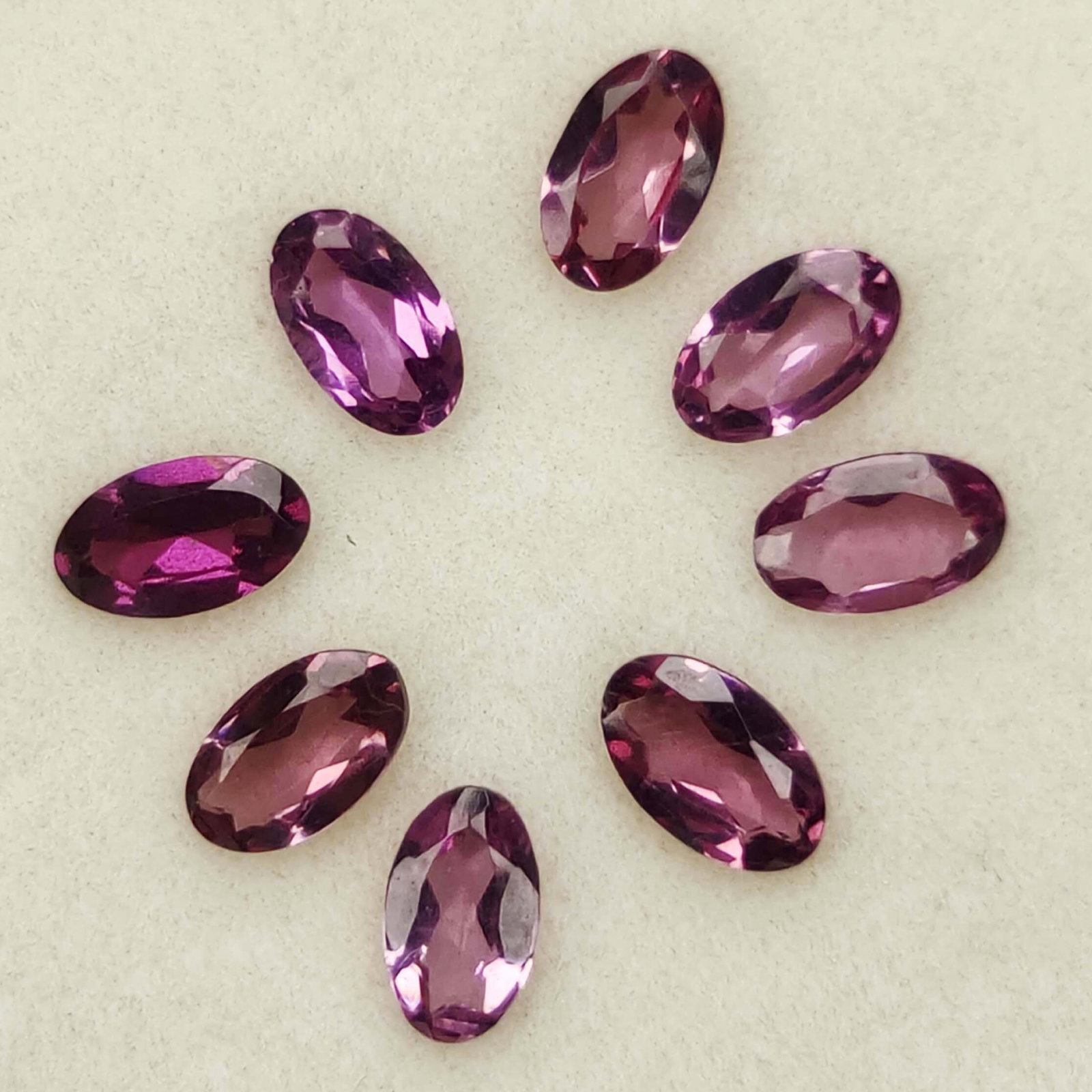 1.95 Ct "Rare" Natural African Lotus Garnet Set: Gemstones: Lotus Garnet /Carat Weights: 1.95 ct /Size or Dimensions: 5 X 3 mm /Origin : African