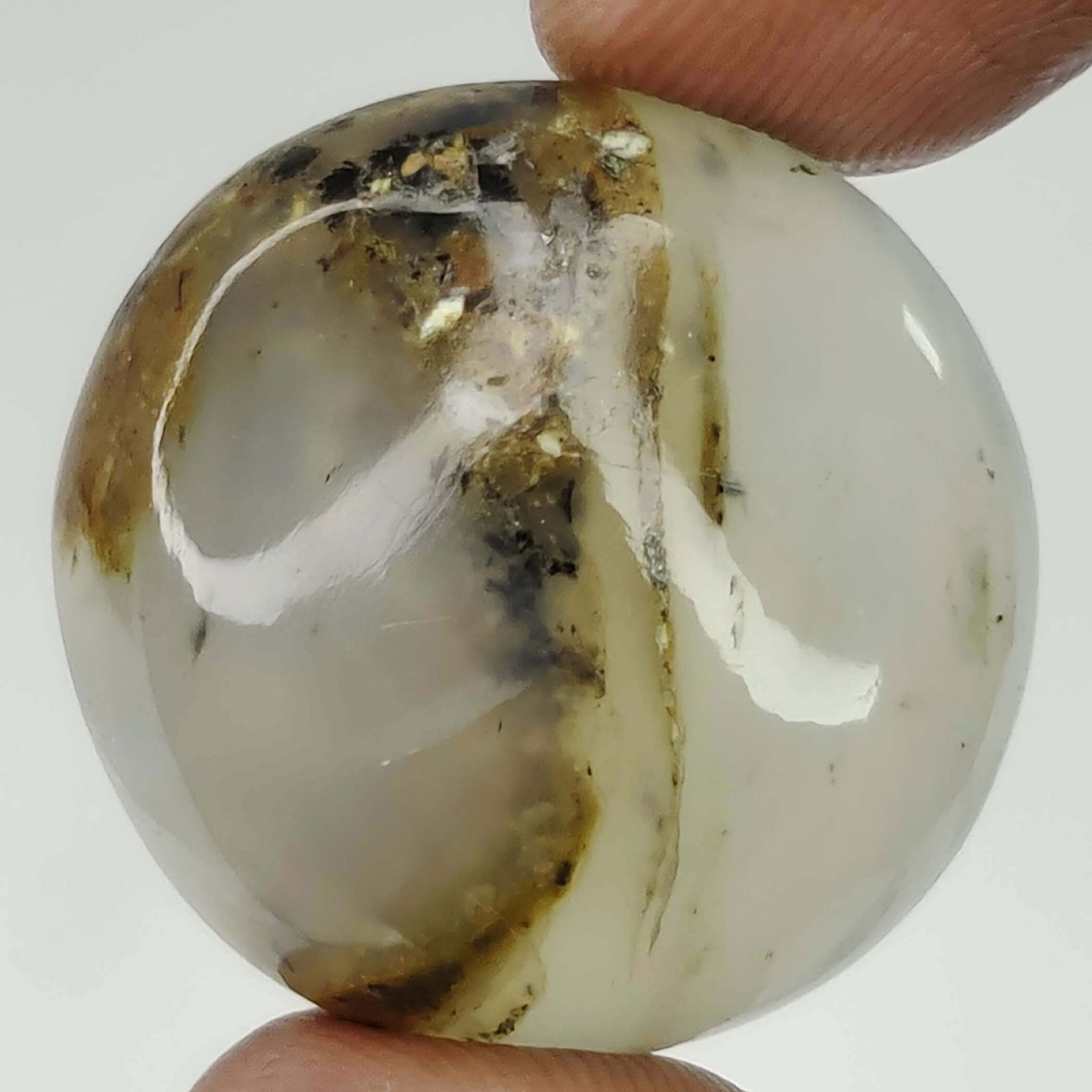 49.85 Ct Natural Tiger Dendrite Opal (1 of 2)