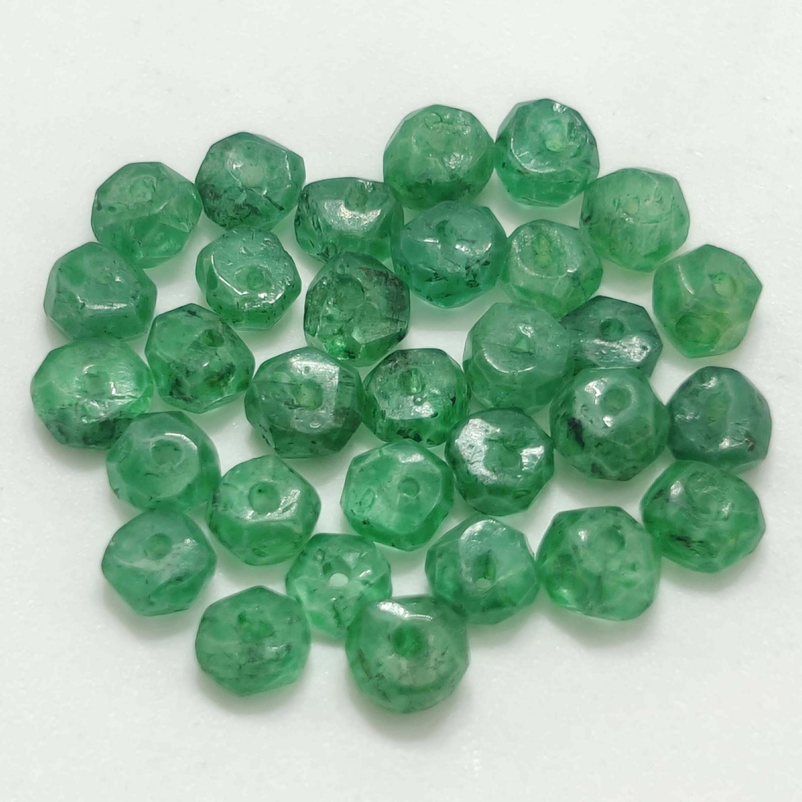 8.95 ct Natural Coated Emerald Loose Beads (1 of 1)