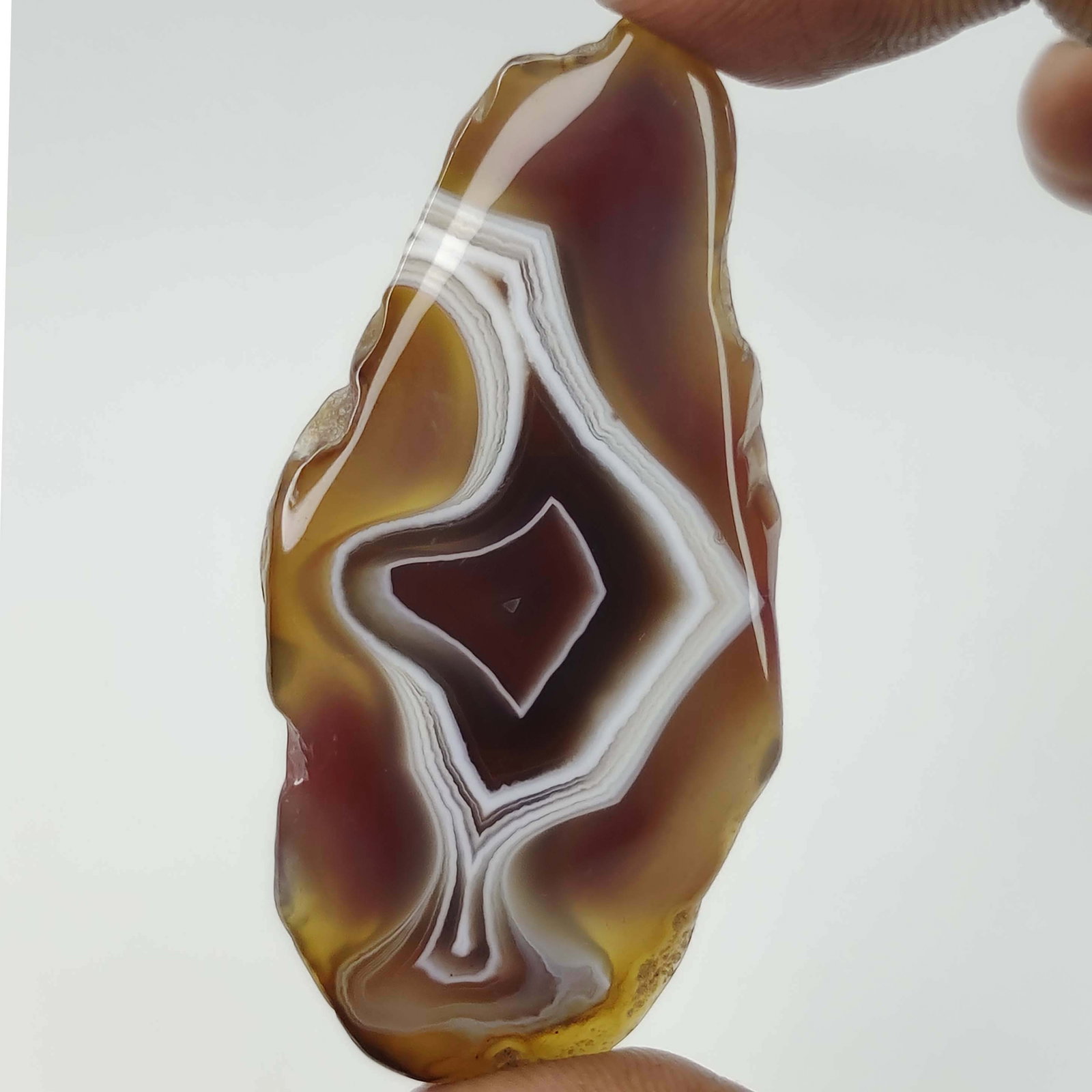 67 Ct Natural Banded Agate Slice (1 of 2)
