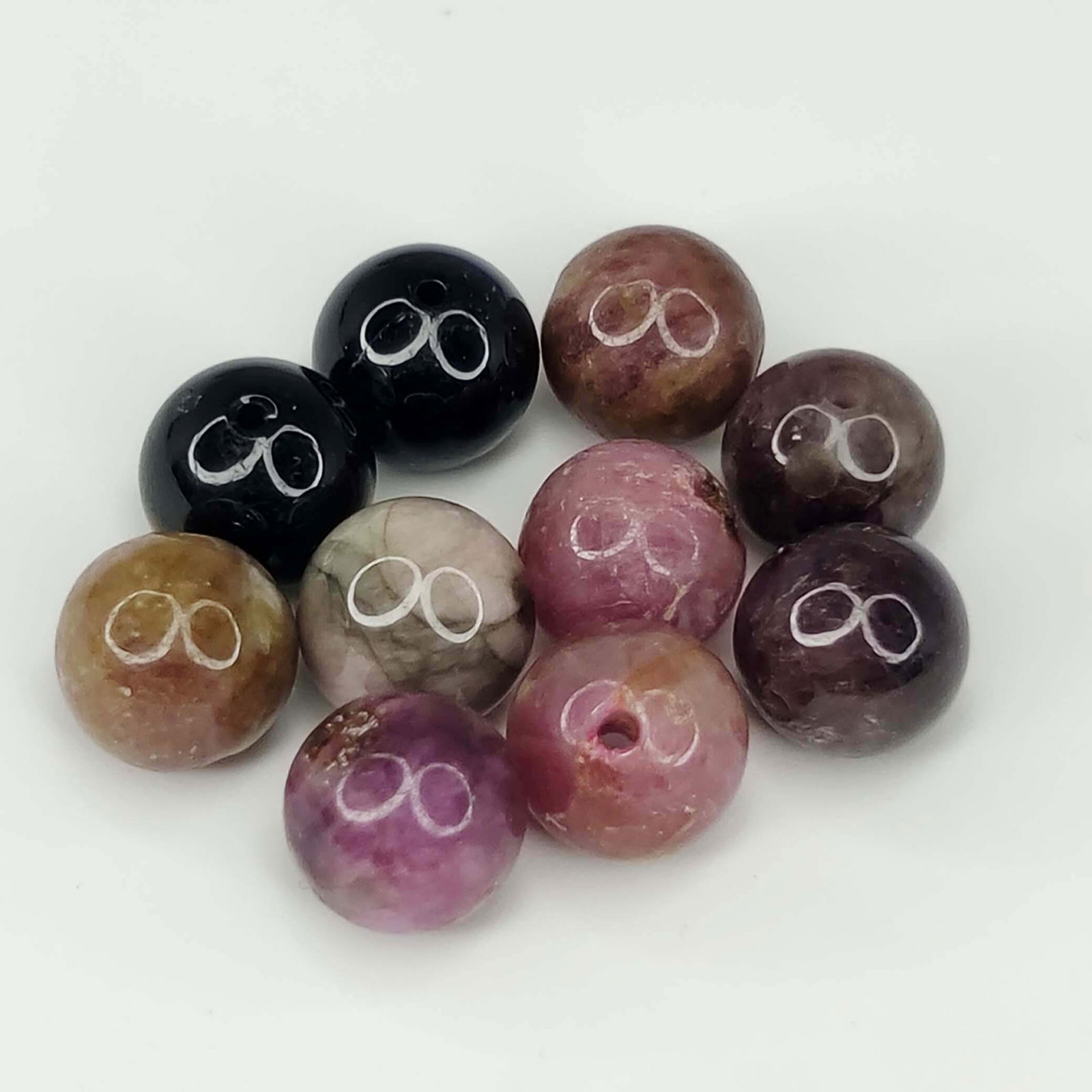 29.80 ct Natural Tourmaline Loose Beads Balls (1 of 1)
