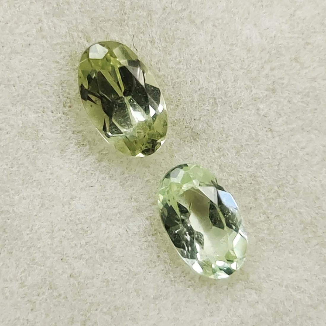 0.54 Ct "Expensive" Natural Pale Green Merelani Mint Garnet Pair: Gemstones: Natural Mint Garnet /Carat Weights: 0.54 ct /Size or Dimensions: 5 X 3 mm /Origin: Brazil /Treatment: None