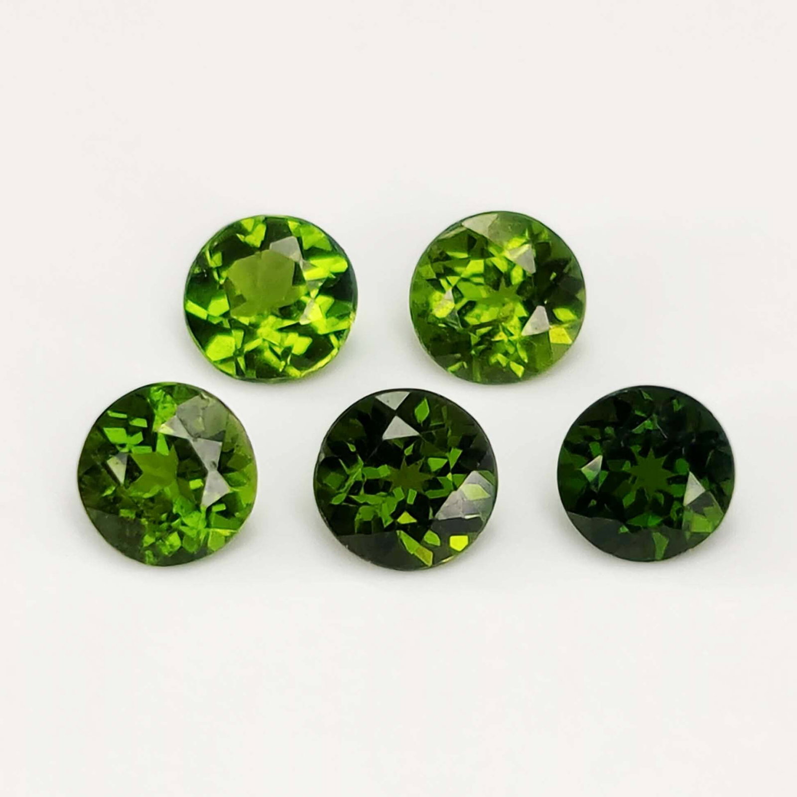 2.06 ct Natural Chrome Diopside Round Set (1 of 2)