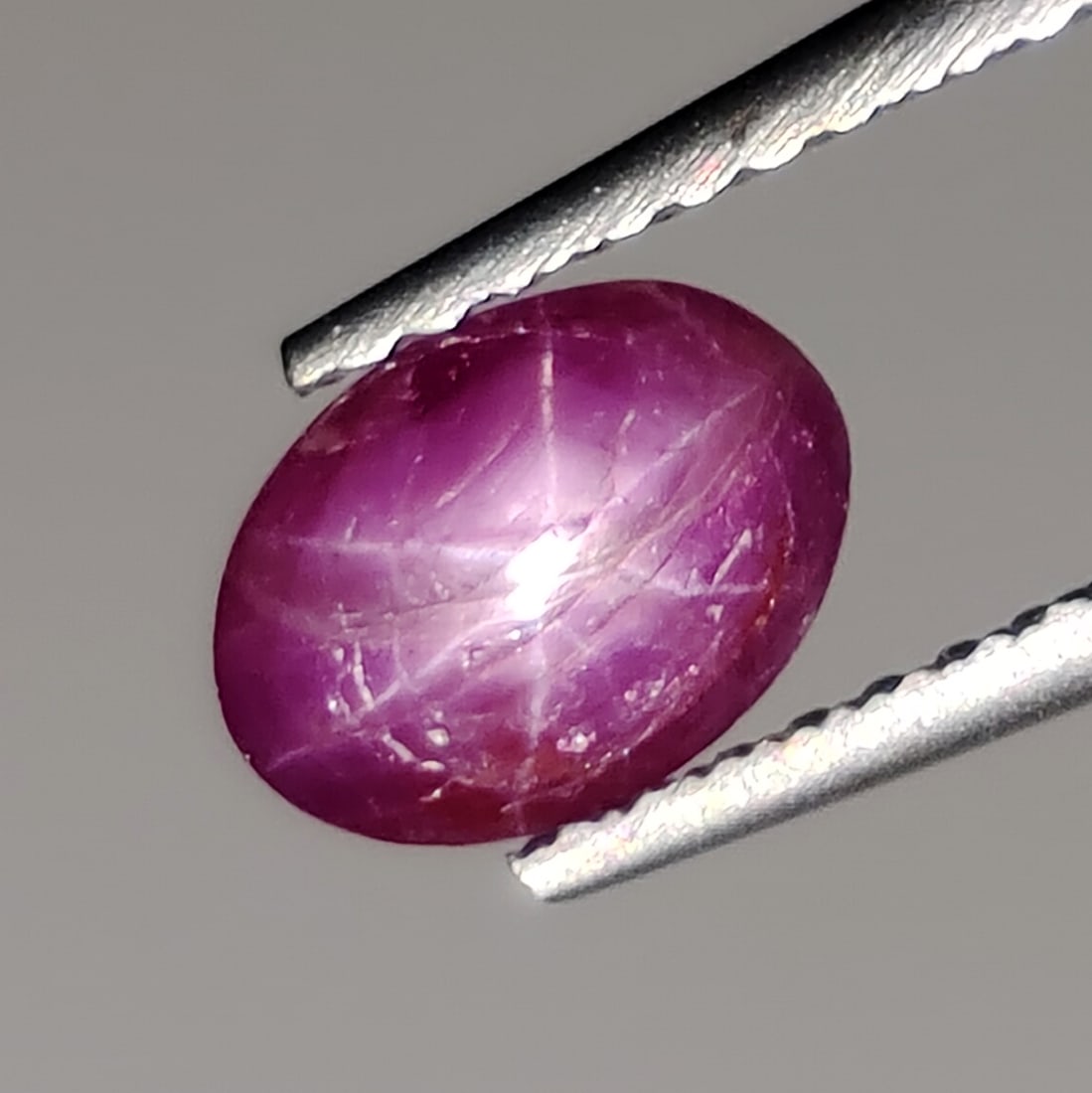 1.06 Ct Natural Star Ruby: Gemstones: Natural Star Ruby /Carat Weights: 1.06 ct /Size or Dimensions: 7 X 5.30 X 2.75 mm /Treatment: Glass Filled