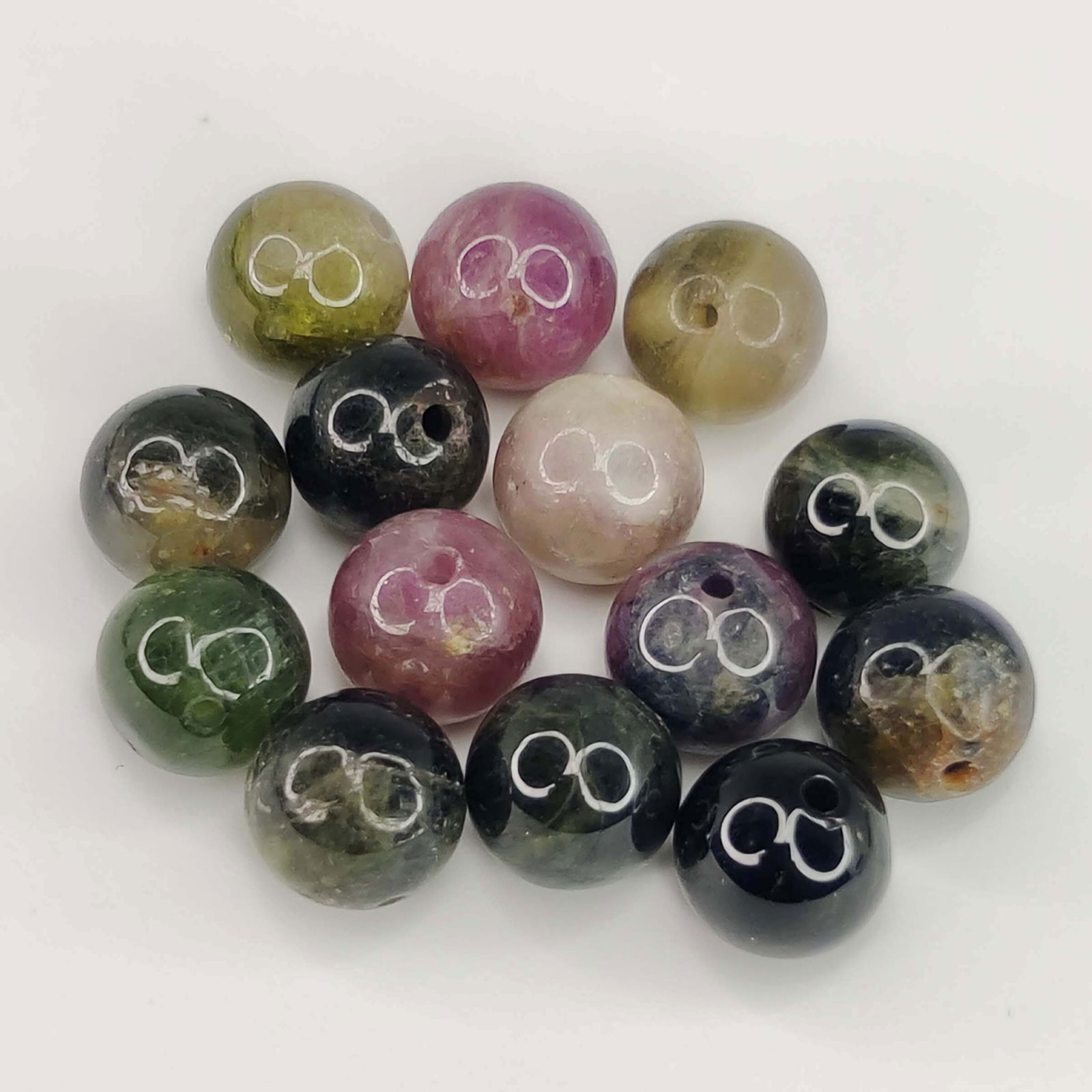 41.70 ct Natural Tourmaline Loose Beads Balls (1 of 1)