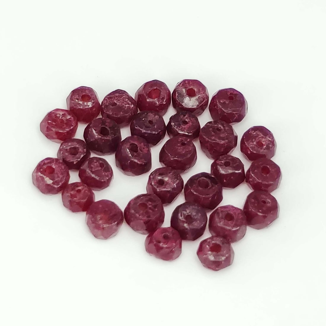 10.01 Ct Natural Red Ruby Loose Beads (1 of 1)