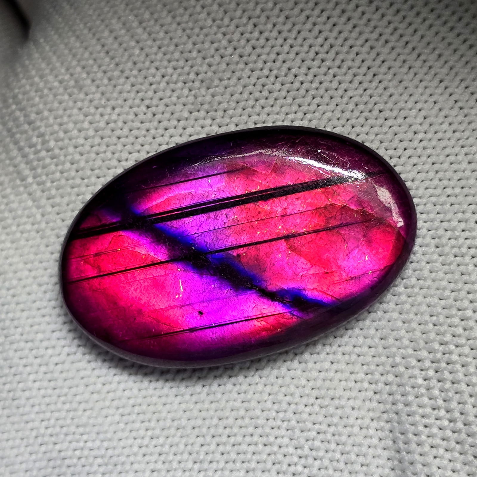 56.90 Ct "Stunning" Purple Fire Labradorite (1 of 2)