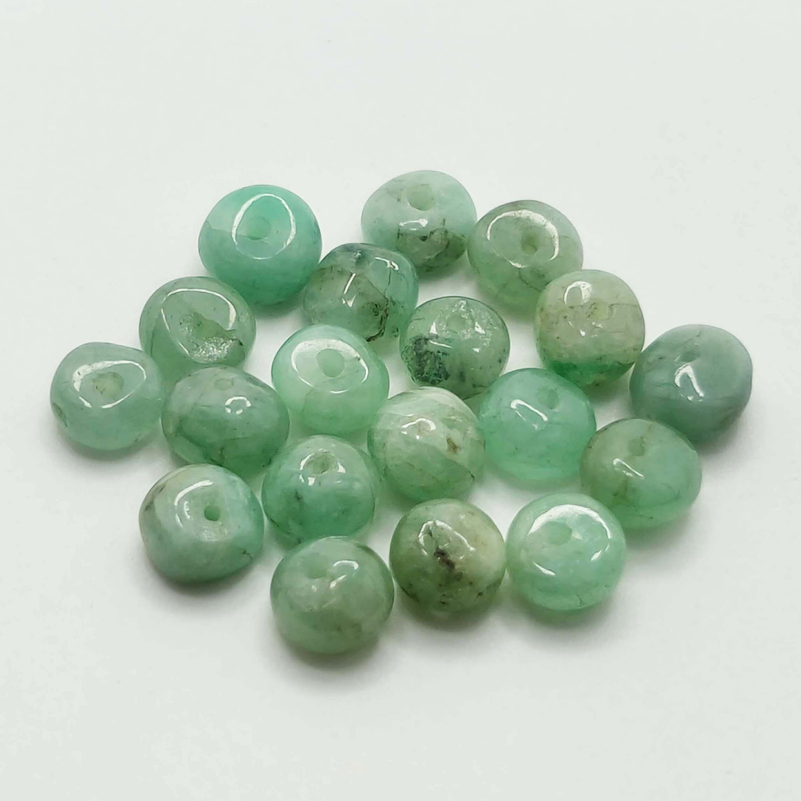 12.82 ct Natural Emerald Loose Beads (1 of 1)