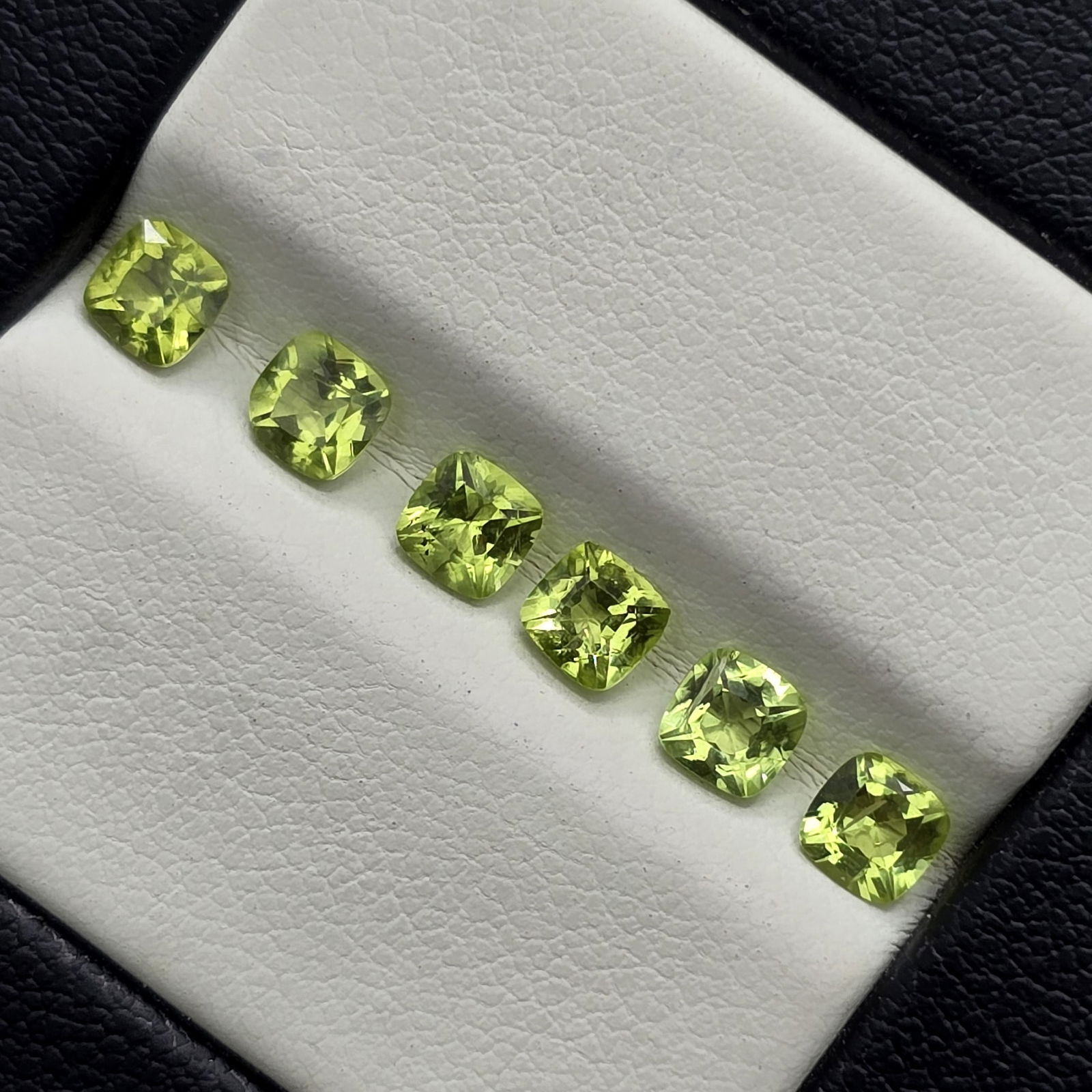 1.88 ct "AAA Grade" Natural Peridot Cushion Set (1 of 2)