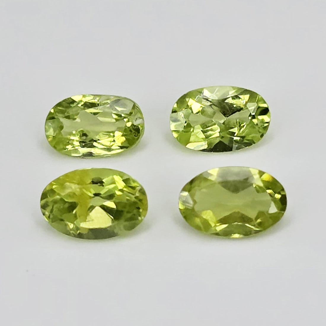 2.06 ct "AAA Grade" Natural Peridot Oval Set (1 of 2)