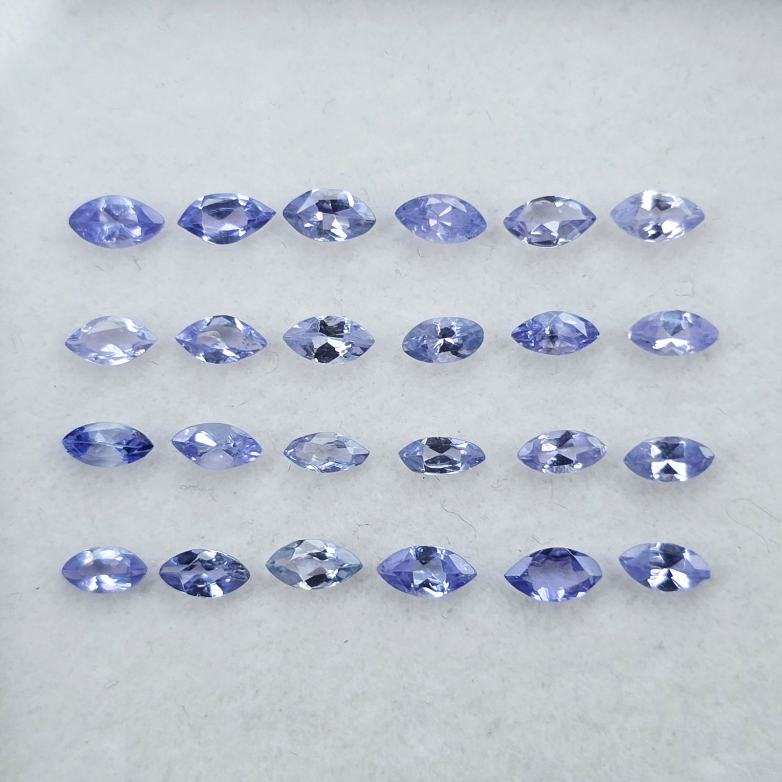 2.46 Ct Natural Tanzanite Marquise Set: Gemstones: Natural Tanzanite /Carat Weights: 2.46 ct /Size or Dimensions: 4 X 2 mm /Origin : Tanzania