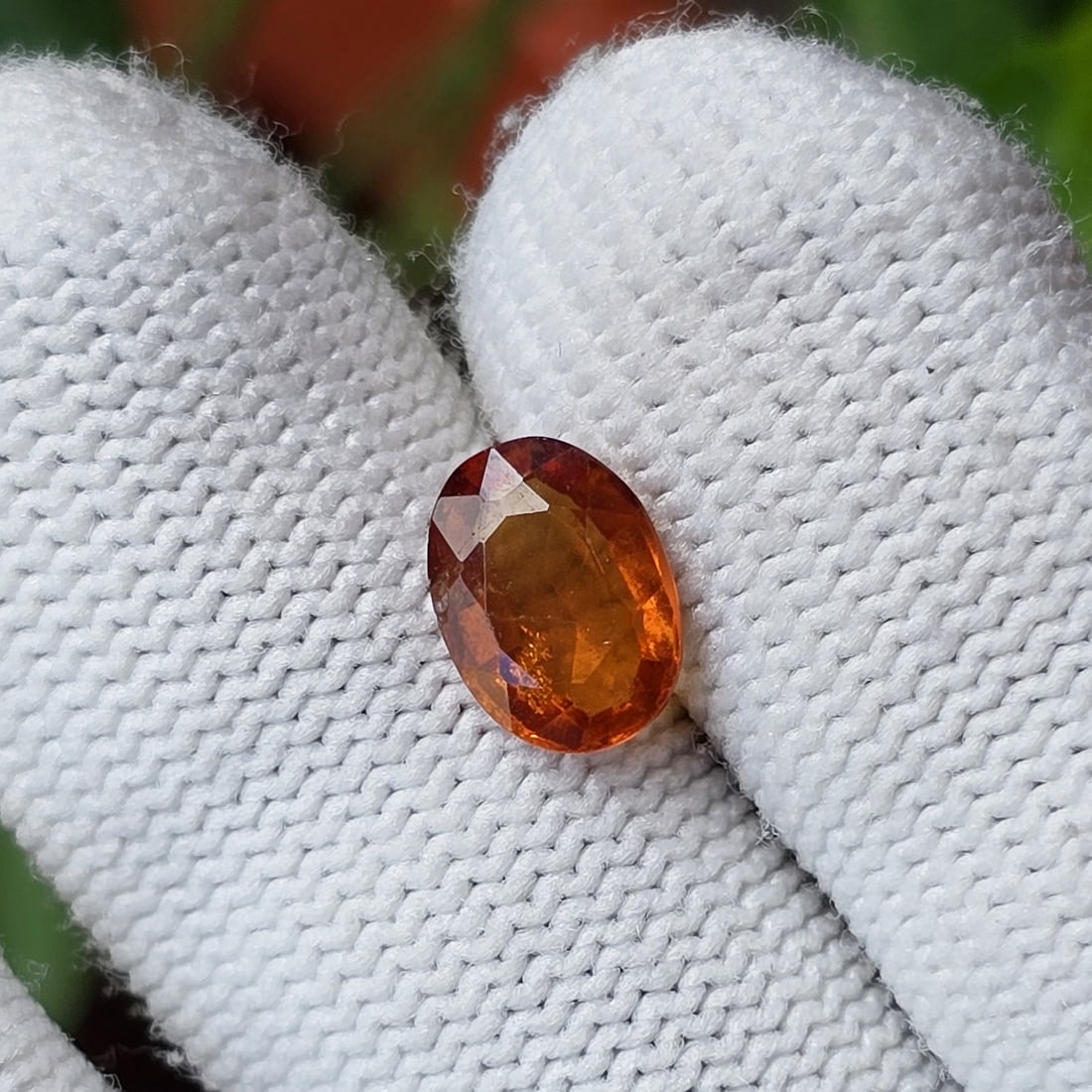 2.62 Ct Natural Hessonite Garnet: Gemstones: Natural Hessonite Garnet /Carat Weights: 2.62 ct /Size or Dimensions: 9.75 X 7.17 X 3.86 mm /Treatment: None