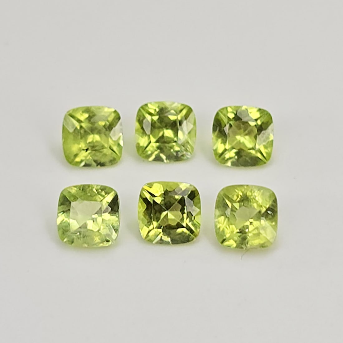 1.94 ct "AAA Grade" Natural Peridot Cushion Set (1 of 2)