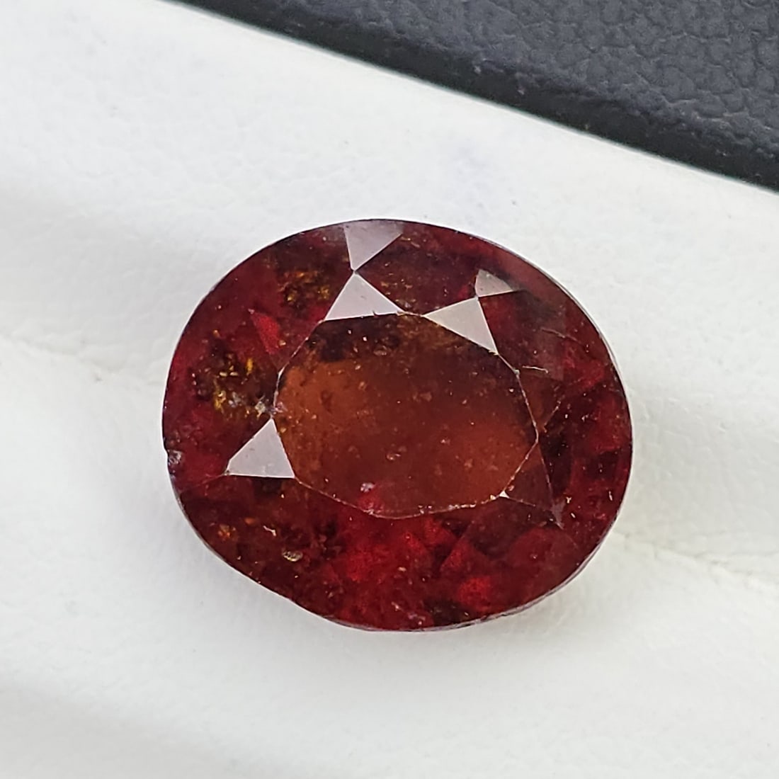 8.53 Ct Natural Hessonite Garnet: Gemstones: Natural Hessonite Garnet /Carat Weights: 8.53 ct /Size or Dimensions: 13.30 X 11.60 X 7.20 mm /Treatment: None