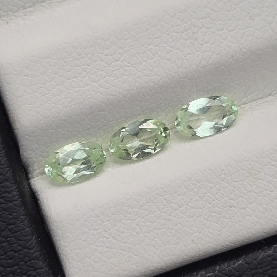 0.77 Ct "Expensive" Natural Pale Green Merelani Mint Garnet Pair: Gemstones: Natural Mint Garnet /Carat Weights: 0.77 ct /Size or Dimensions: 5 X 3 mm /Origin: Brazil /Treatment: None