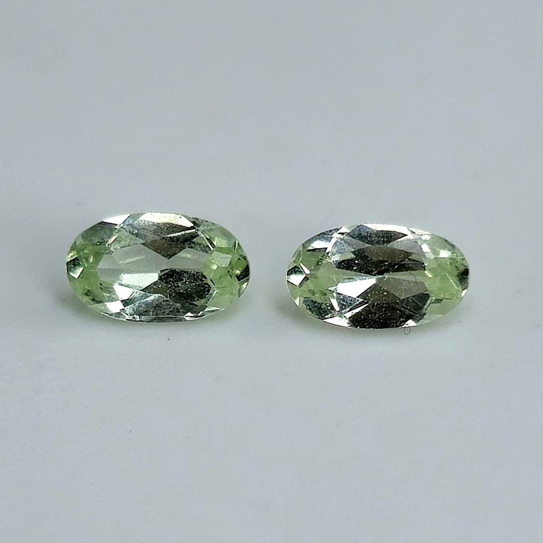 0.46 Ct "Expensive" Natural Pale Green Merelani Mint Garnet Pair: Gemstones: Natural Mint Garnet /Carat Weights: 0.46 ct /Size or Dimensions: 5 X 3 mm /Origin: Brazil /Treatment: None