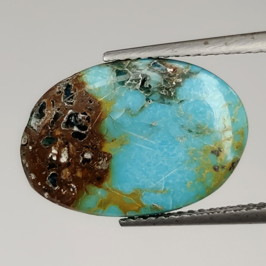 3.26 ct Natural Tibetan Turquoise: Gemstones: Natual Tibetan Turquoise /Carat Weights: 3.26 ct /Size or Dimensions: 18 X 12.35 X 2.10 mm