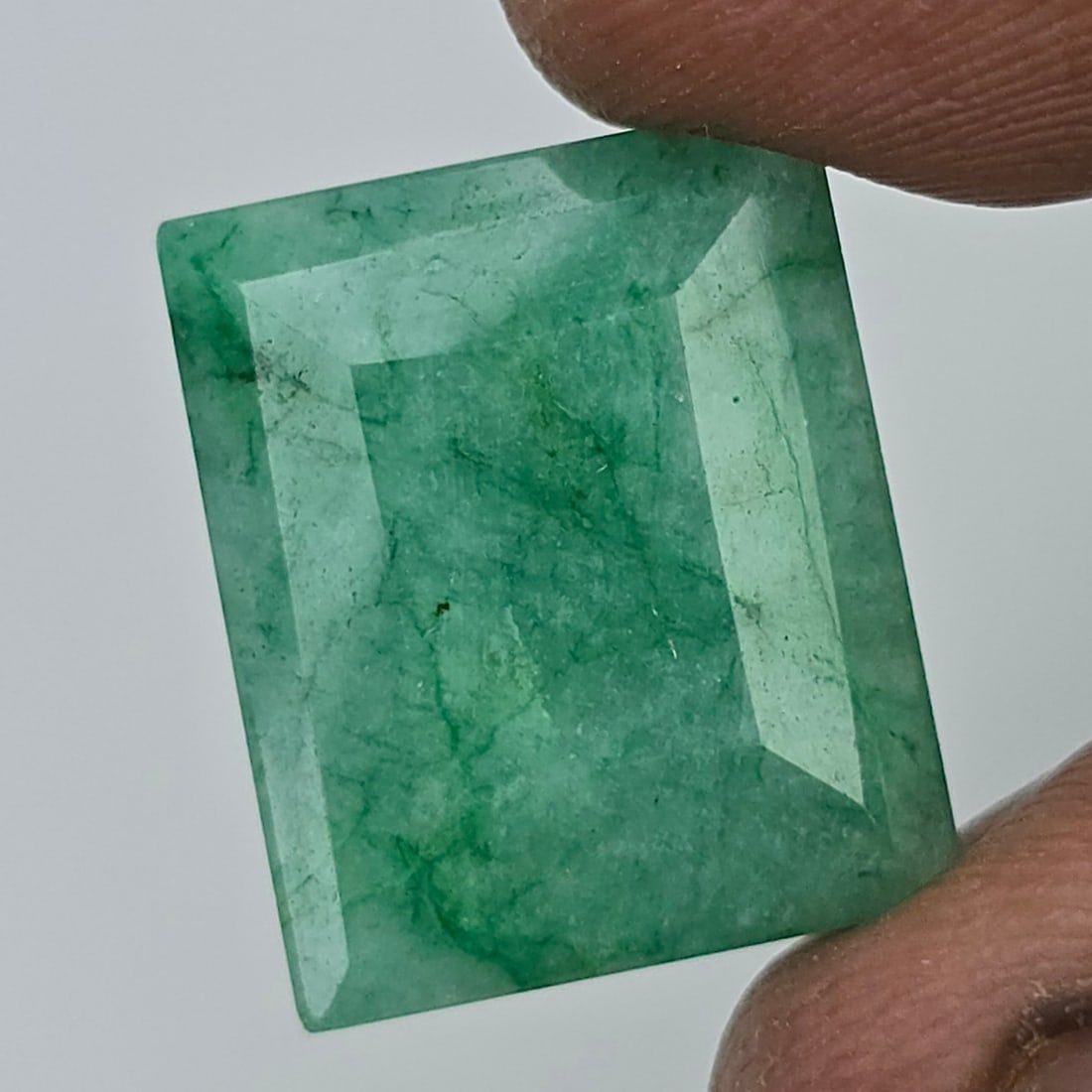 15.46 ct Natural Coated Emerald (1 of 3)
