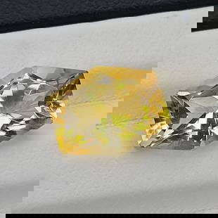 5.94 Ct "AAA Grade" Natural Citrine: Gemstones: Natural Citrine /Carat Weights: 5.94 Ct /Size or Dimensions: 13 X 10.60 X 7.50 mm