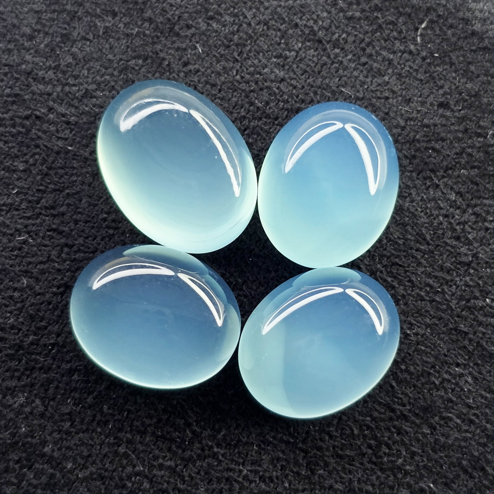 14.97 ct Natural Chalcedony Oval Set (1 of 2)
