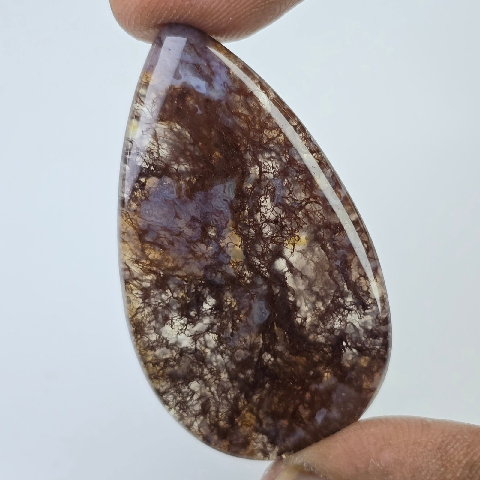 35.85 Ct Natural Moss Agate: Gemstones: Natural Agate /Carat Weights: 35.85 ct /Size or Dimensions: 41 X 23 X 4 mm /Treatment: No