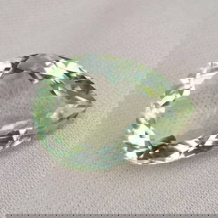 8.66 Ct Natural Green Amethyst: Gemstones: Natural Green Amethyst /Carat Weights: 8.66 Ct /Size or Dimensions: 17 X 12.20 X 7.40 mm / Treatment: Heated